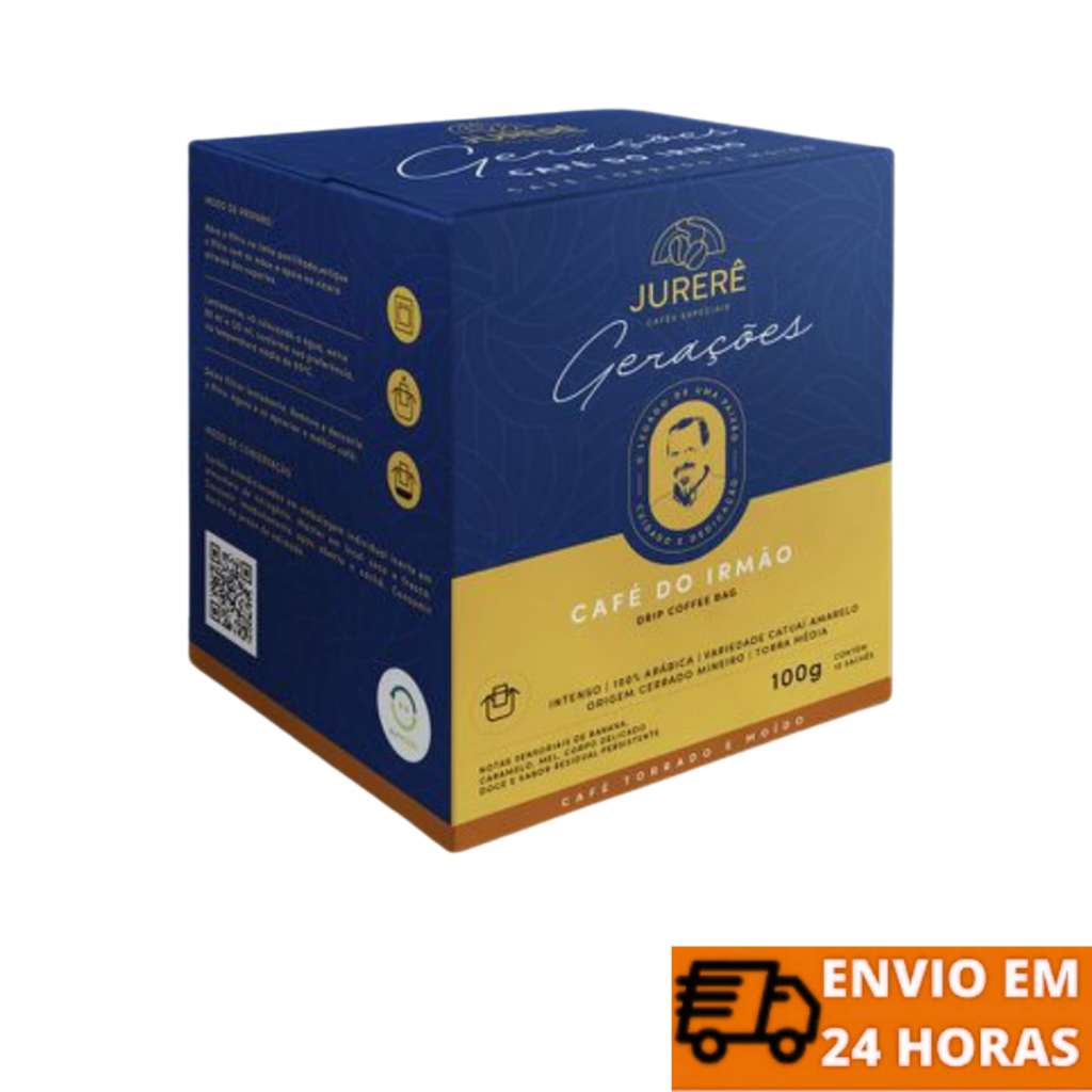 Café Jurerê Solúvel Em Sachê Com Aromas De Banana, Caramelo e Mel 100gr