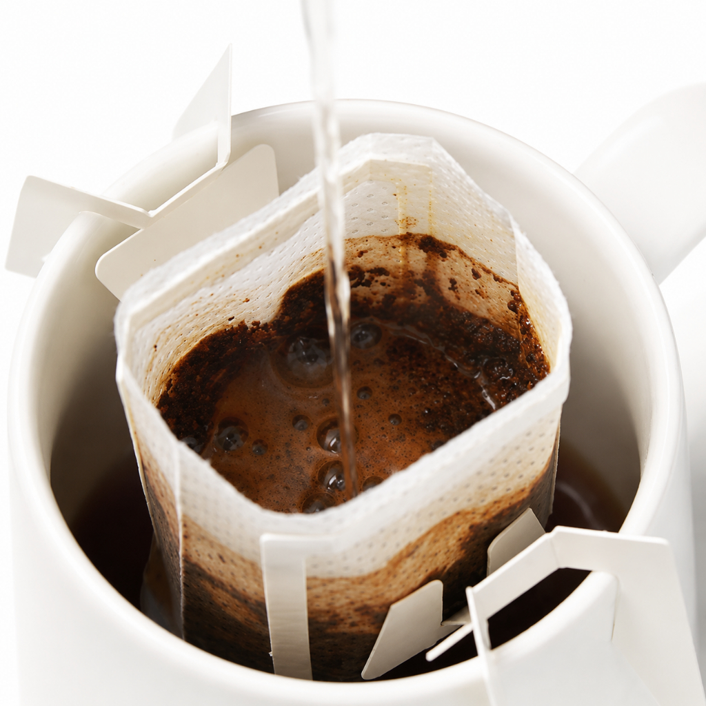 Kit 25 Unidades Filtro de Café Portátil Saco Filtrante Coador Pequeno Mini Coador Envelope Drip Bag