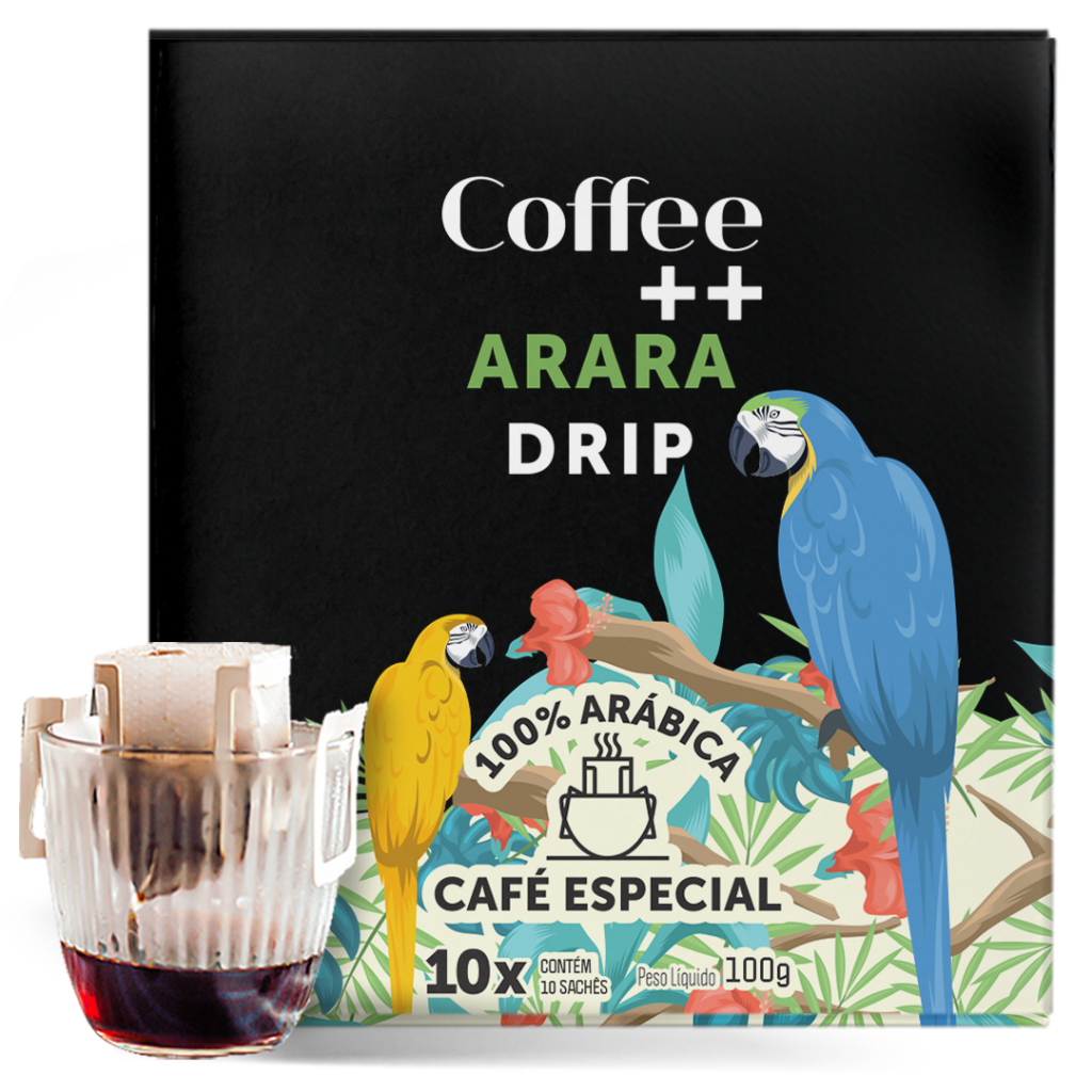 Kit 10 Sachês Café Especial ARARA Coffee Mais - Drip Coffee
