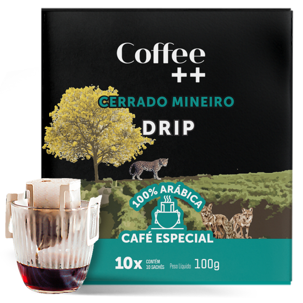 Kit 10 Sachês Café Especial Cerrado Mineiro Coffee Mais - Drip Coffee