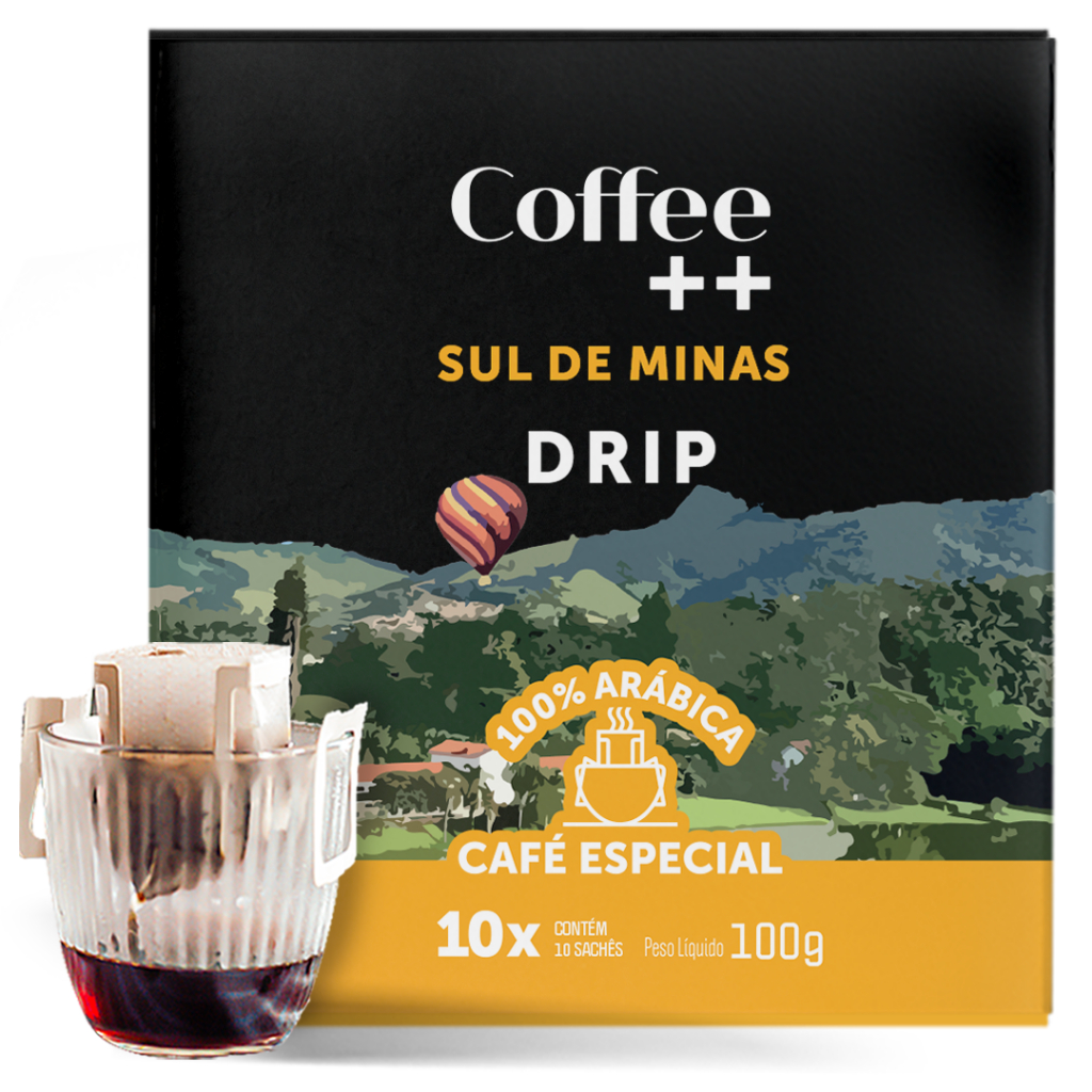 Kit 10 Sachês Café Especial Coffee Mais Sul de Minas - Drip Coffee