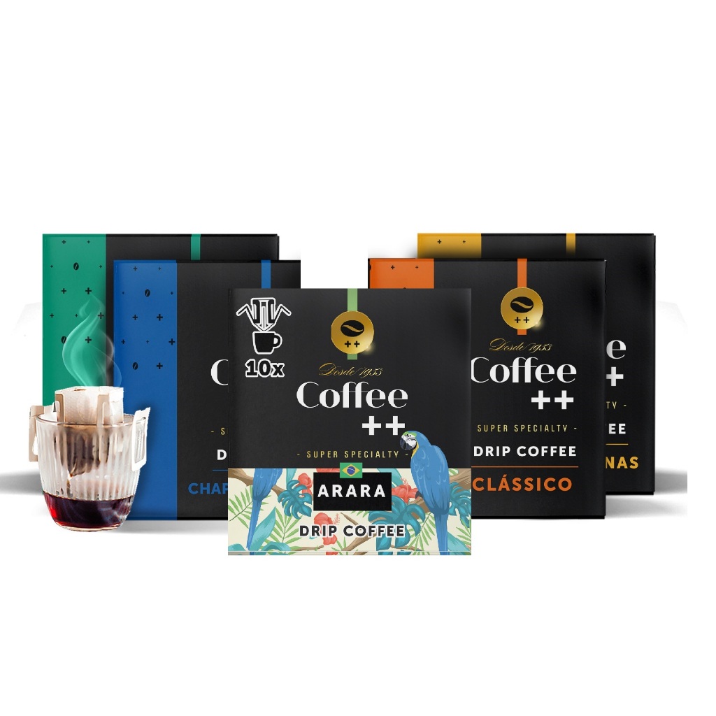 Café em Sachê Coffee Mais Drip Coffee Variedades - 50 unidades