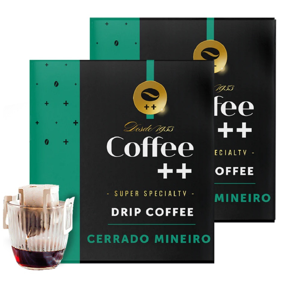 Kit 20 Sachês Café Especial em Drip Cerrado Mineiro Coffee Mais