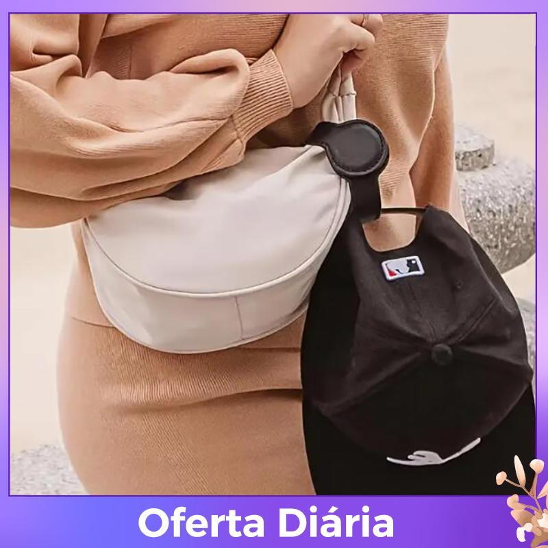 Esteque no PU Couro Magnético Chapéu Clipe Forte Ímã Cap Holder Para Bapa Car Golf Bag Homens E Mulheres Organizador De