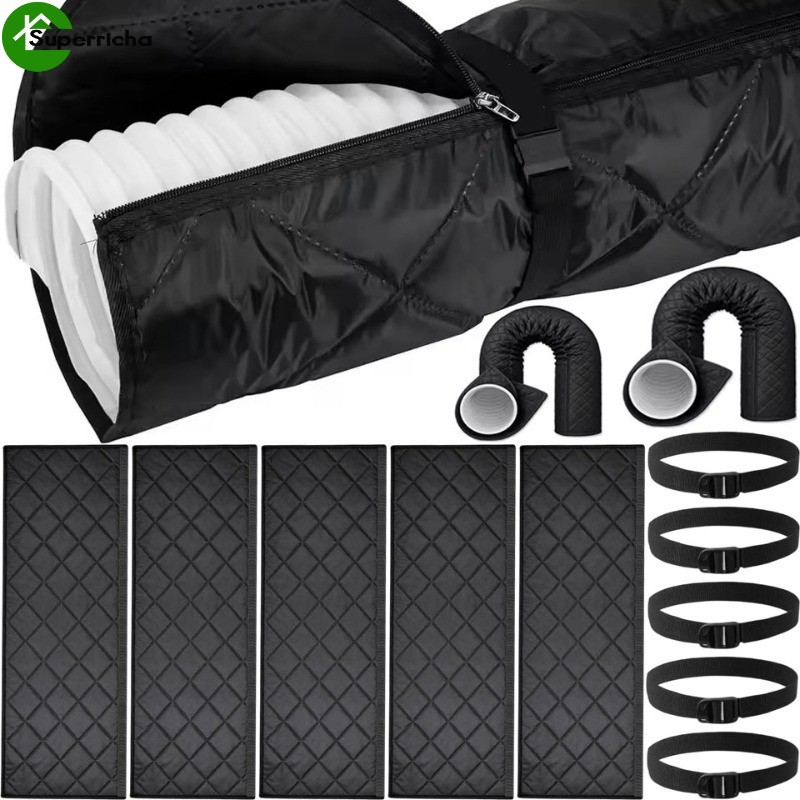 [Ultra] Tampa De Isolamento Do Tubo De Escape Ar Condicionado-Tamanho Grande Universal-Tecido Oxford Resistente Ao Desga