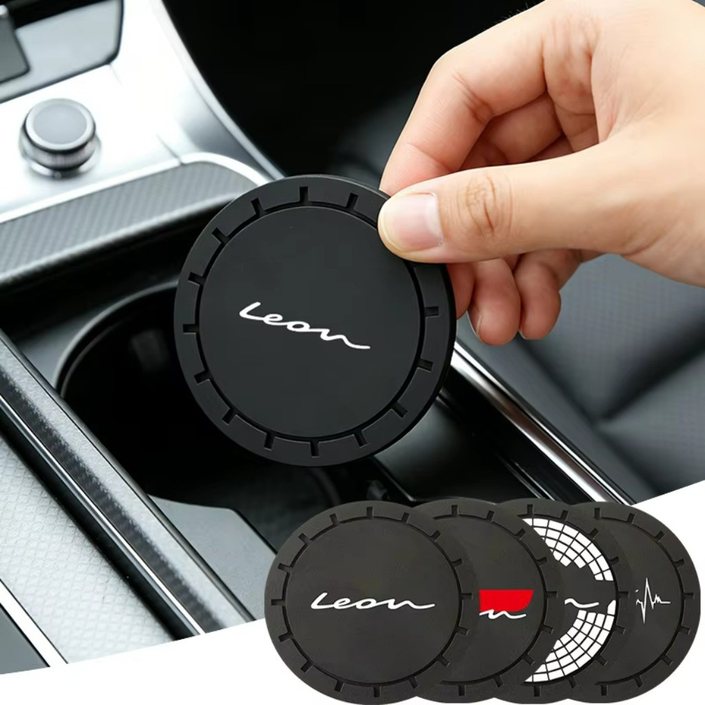 1 Peça Anti-ruído Porta Copo Silicone Carro Interior Do Carro For Seat Leon FR Sportstourer Style Cupra TSI