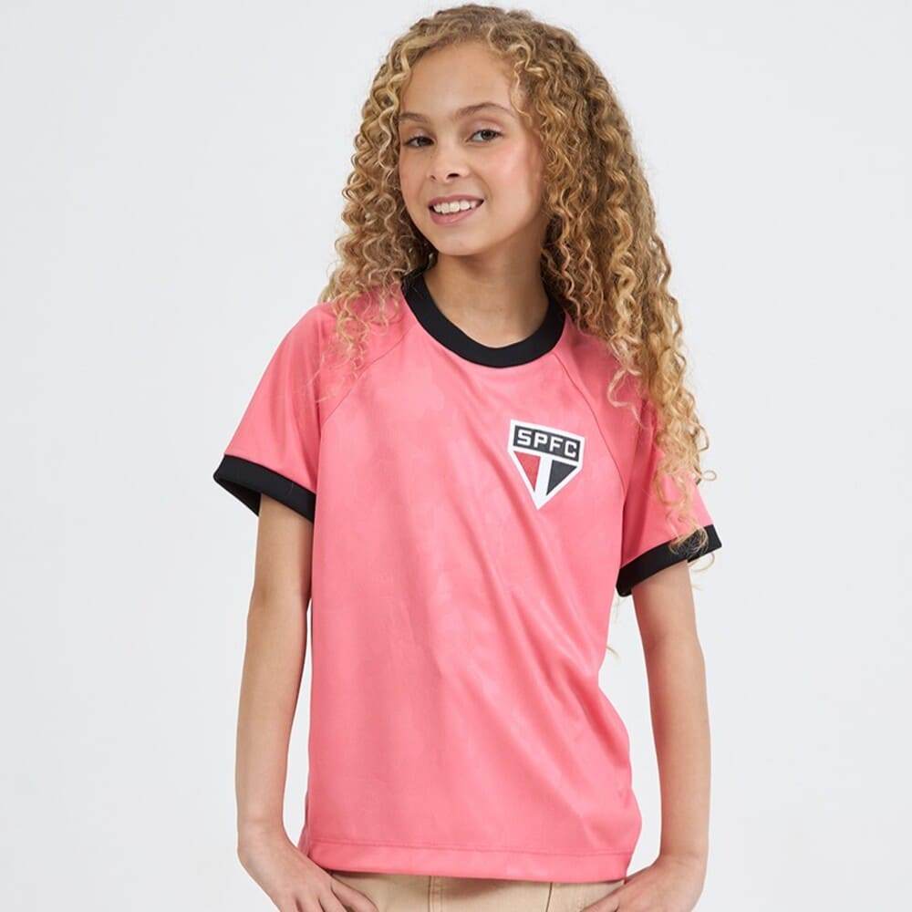 Camiseta São Paulo Airo Infantil Rosa