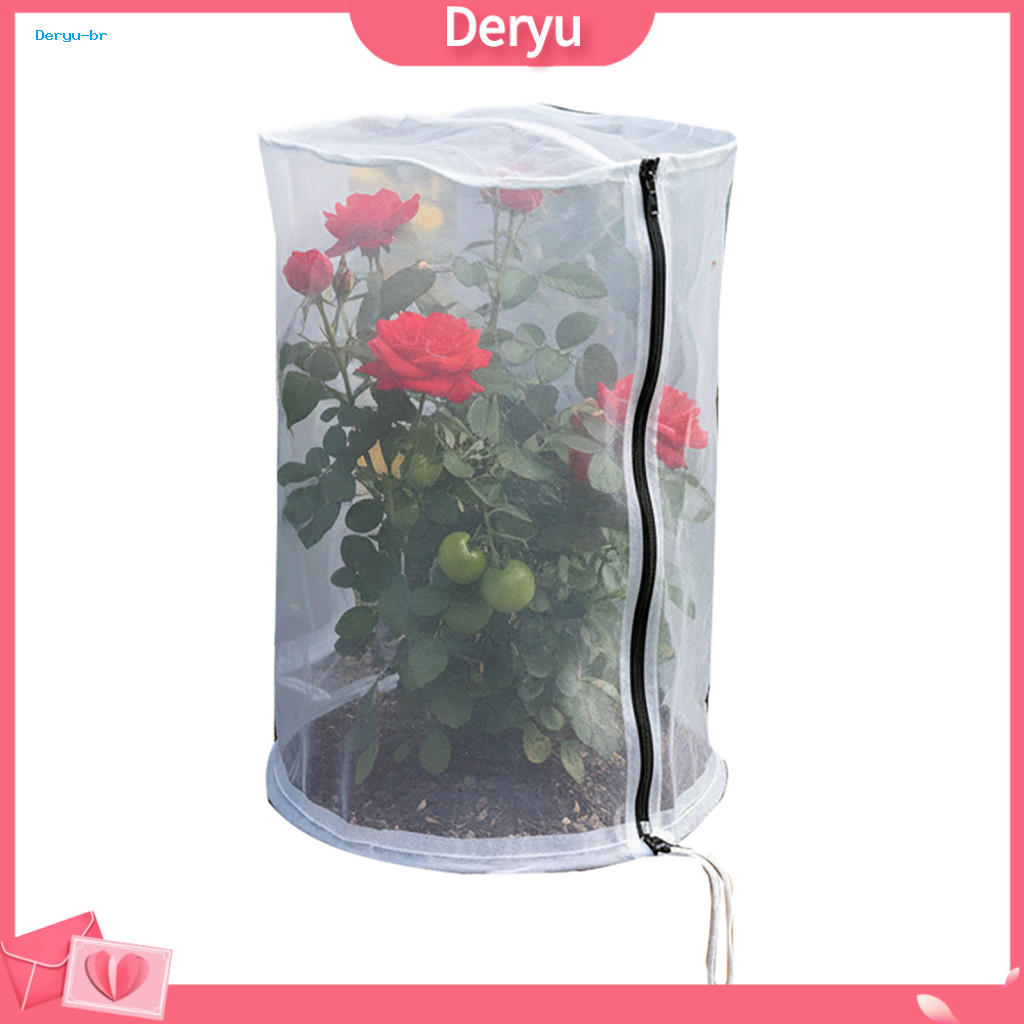 Indoor Plant Guard Bird-proof Tear-resistant Protection Cover with Zipper Drawstring for Garden Patio Pots – Outdoor M