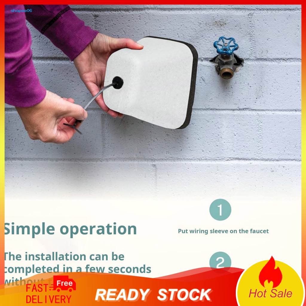 Faucet Antifreeze Protector Outdoor Cover 1/2/4 Pcs Foam Covers Universal Reusable Easy Install Winter Freeze Protection