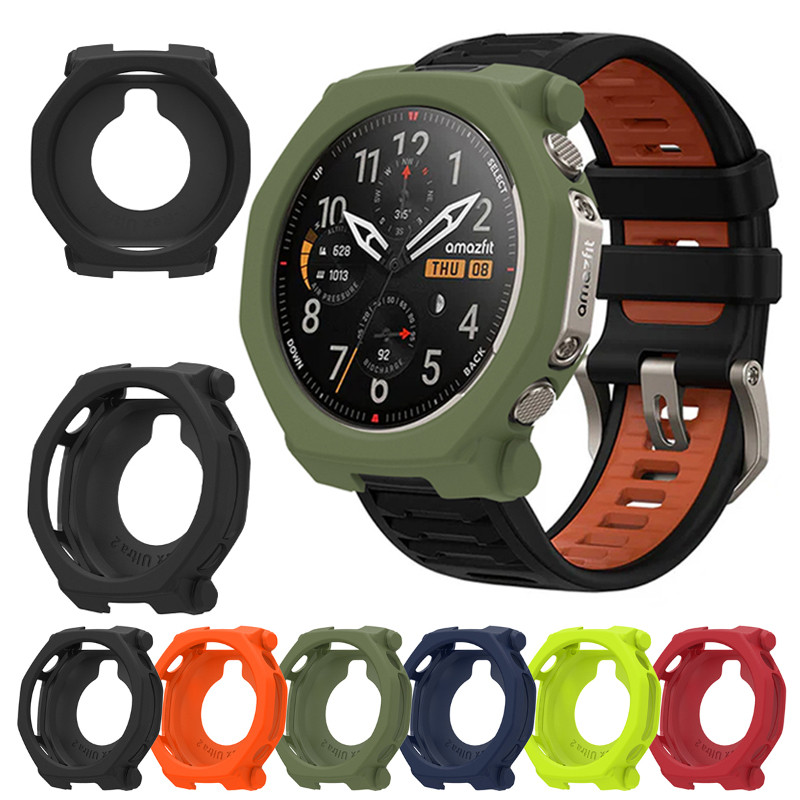 Pulseira De Silicone Macio + Capa Para Amazfit T-Rex UItra-2 Moldura Protetora + Alça Acessório De Smartwatch Relógio In