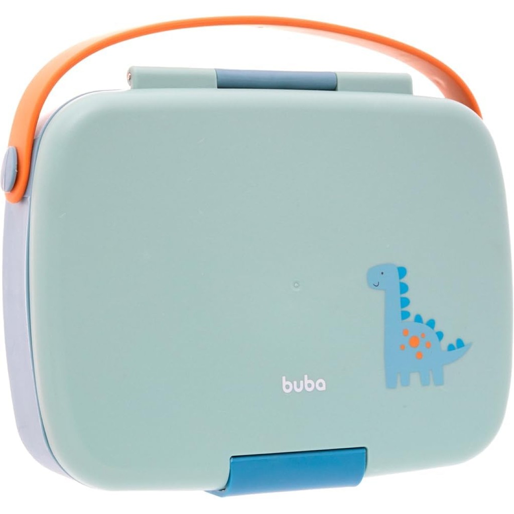 Lancheira Bento Box Buba Dino – Silicone com Talheres de Inox