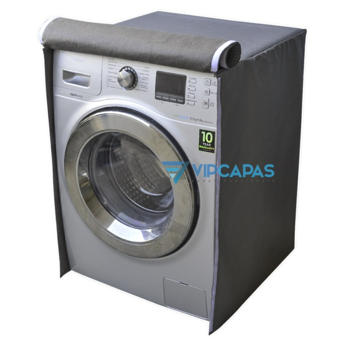 Capa Máquina Lava Seca Samsung Seine Eco Bubble 10kg Frontal