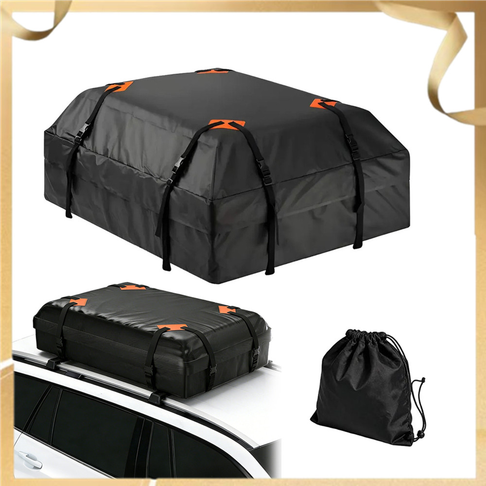 General Motors car roof luggage bag, pack of 1/2, 420D waterproof travel camping roof bag, 15 cubic feet