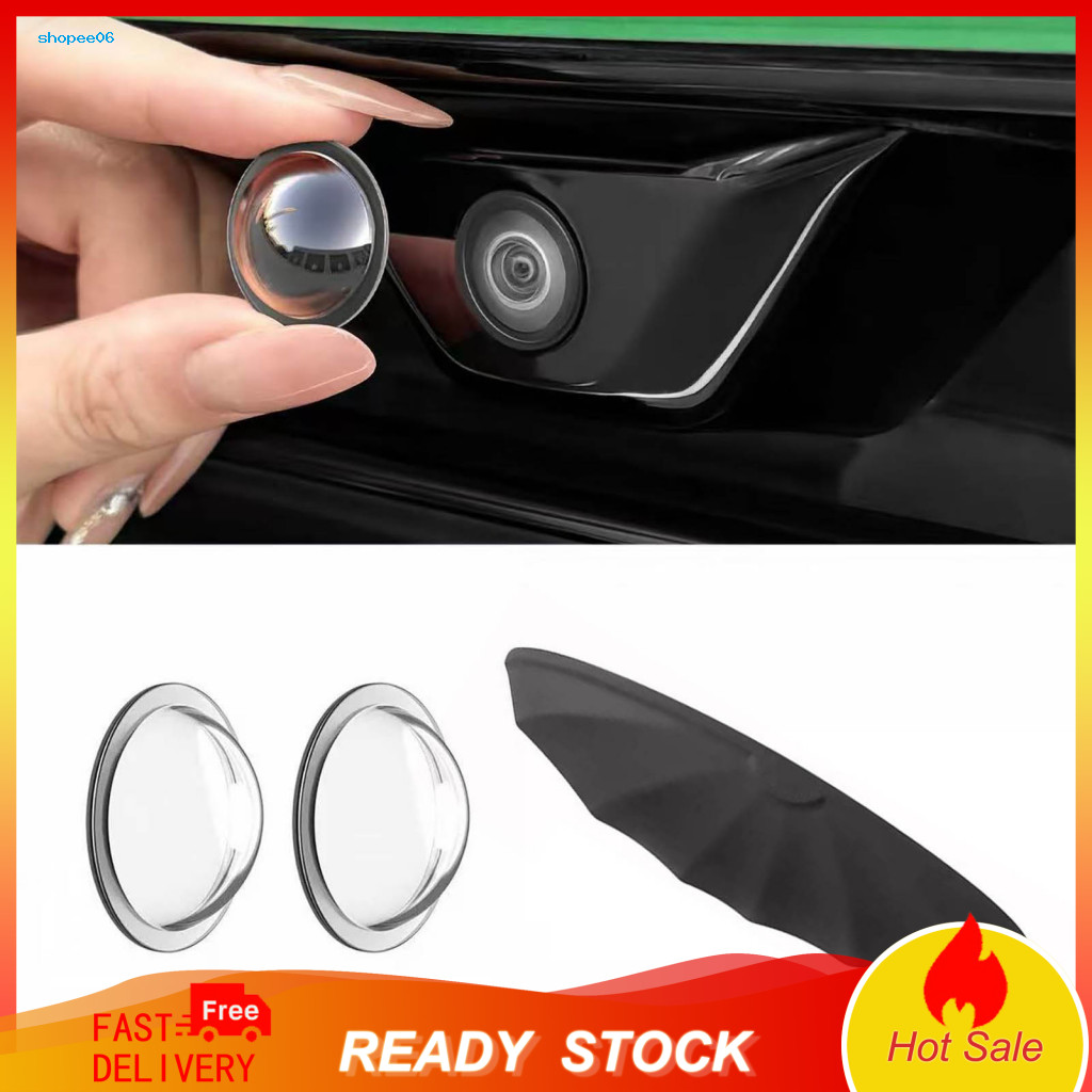 Scratch-resistant Camera Lens Cover Protection 2pcs Waterproof Car Protector Dustproof Adhesive Guard Rain Shield for Au