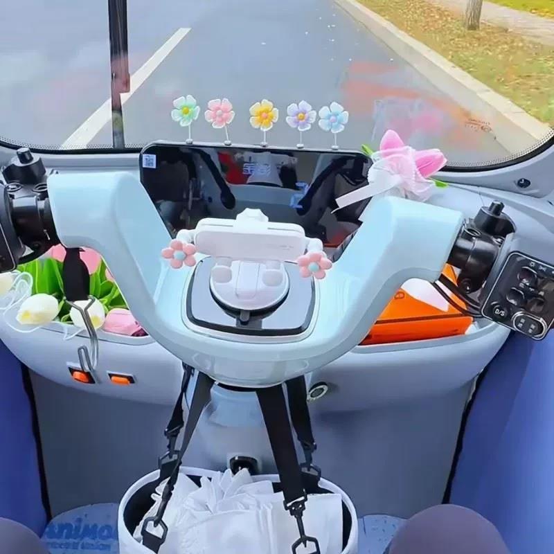 Jinpeng SU7 triciclo dedicado suporte do telefone móvel Yadi painel sino X6 ventosa elétrica de quatro rodas suporte do