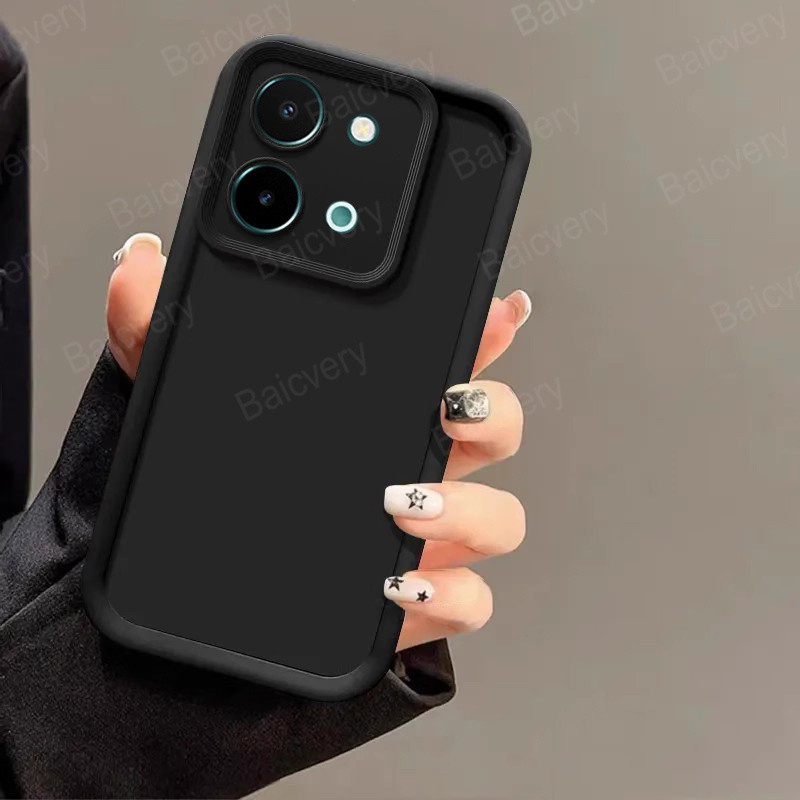 Para Redmi 15C 4G/15C 5G/Xiaomi POCO C85 Colorido Fosco TPU Protetor De Borda De Telefone Capa De Lente De Proteção