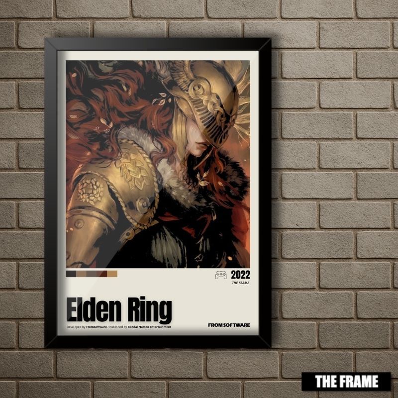 Quadro Decorativo A4/A3 Valkyrie Malenia Elden Ring