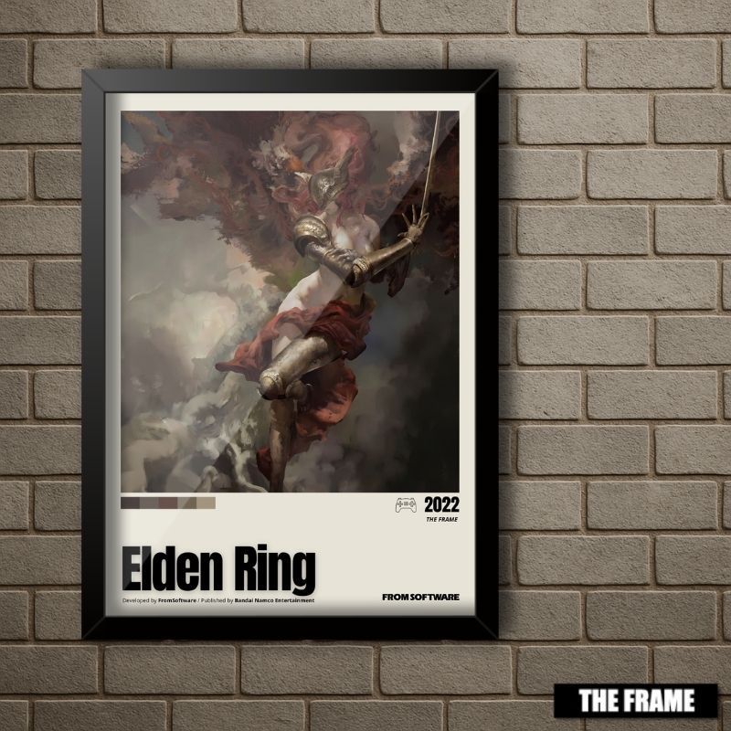 Quadro Decorativo A4/A3 Valkyrie Malenia Elden Ring