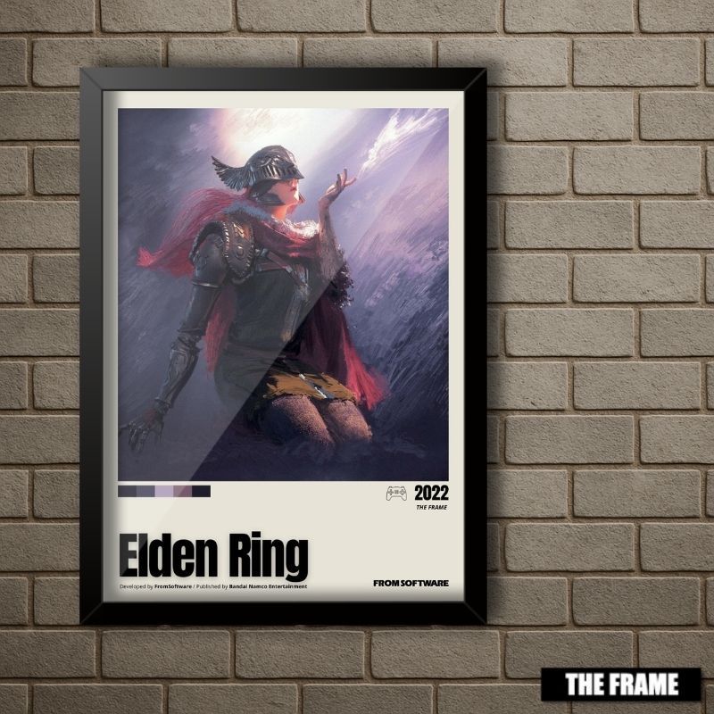 Quadro Decorativo A4/A3 Valkyrie Malenia Elden Ring
