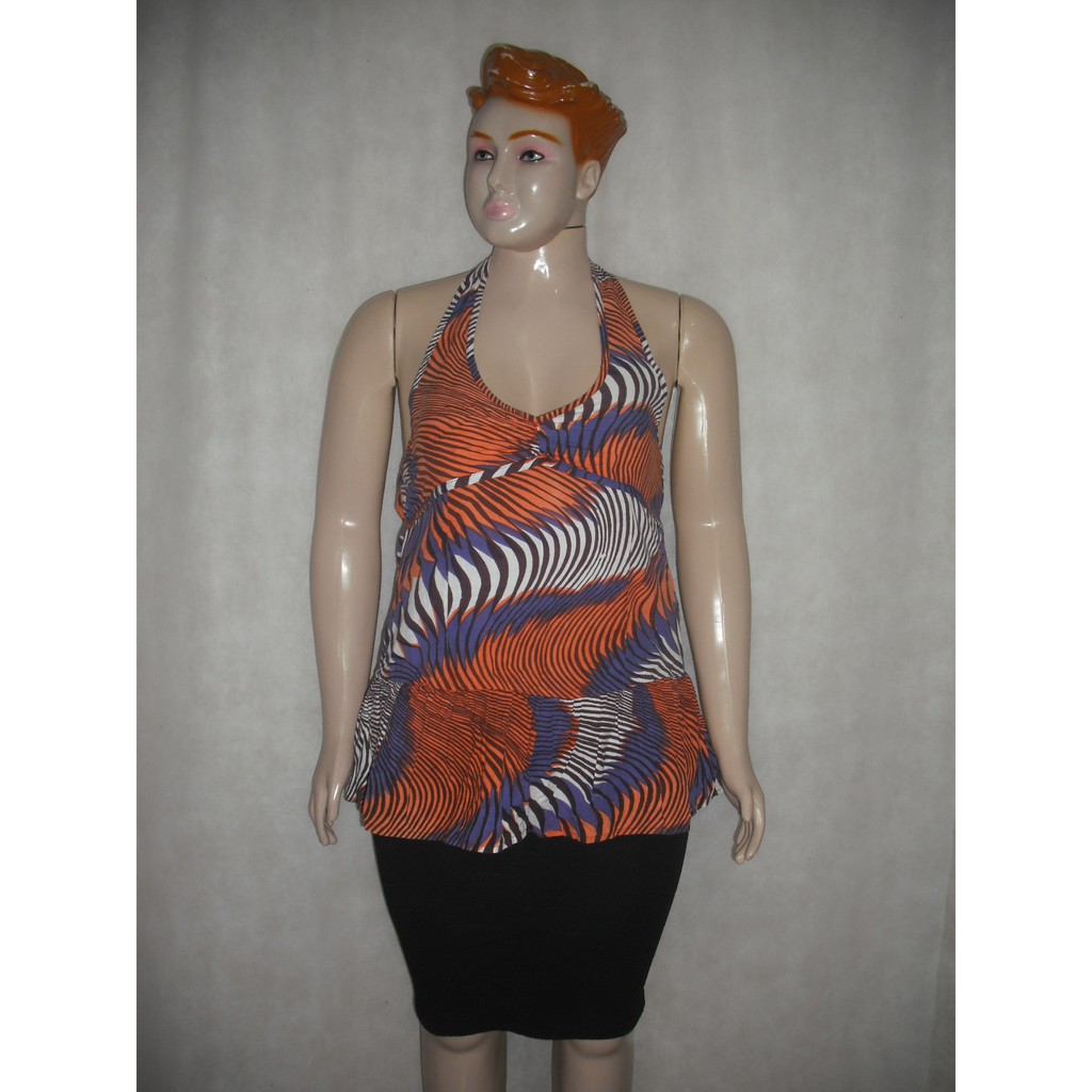 BLUSA ESTILO FRENTE UNICA ROXA COLORIDA TAM G BLUE STEEL USADO BOM ESTADO
