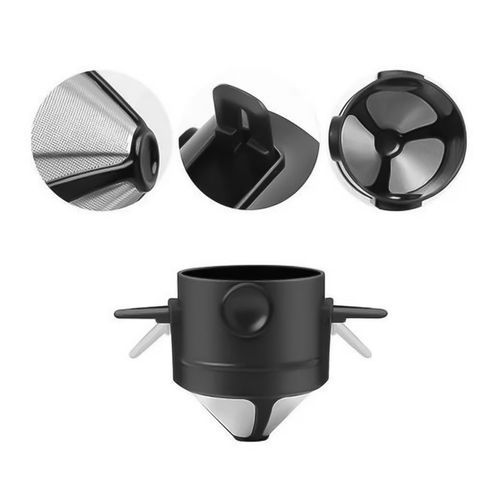 Filtro Coador Café Portátil Reutilizável Suporte Dobrável Prático Sustentável