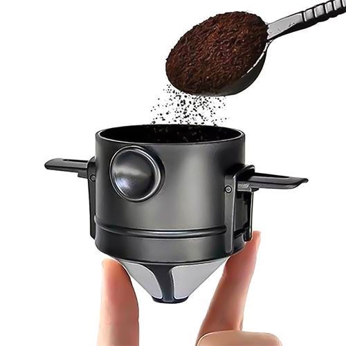 Filtro Coador Cafe Portatil Reutilizavel Suporte Dobravels Mini Pratico Resistente