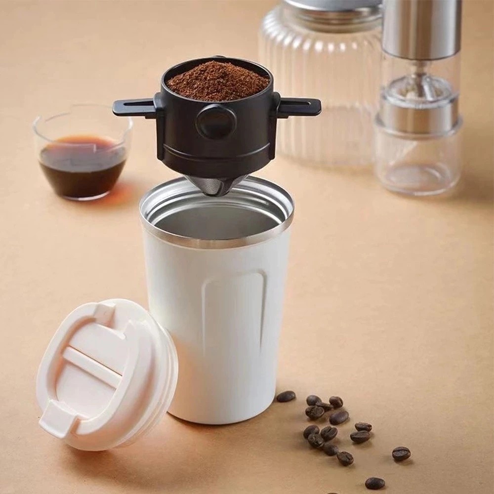 Mini Filtro Coador Café Reutilizável Portátil Garrafa Copo Individual Cozinha Sem Papel