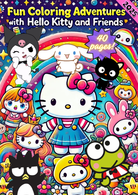 Hello Kitty & Friends Coloring Book
