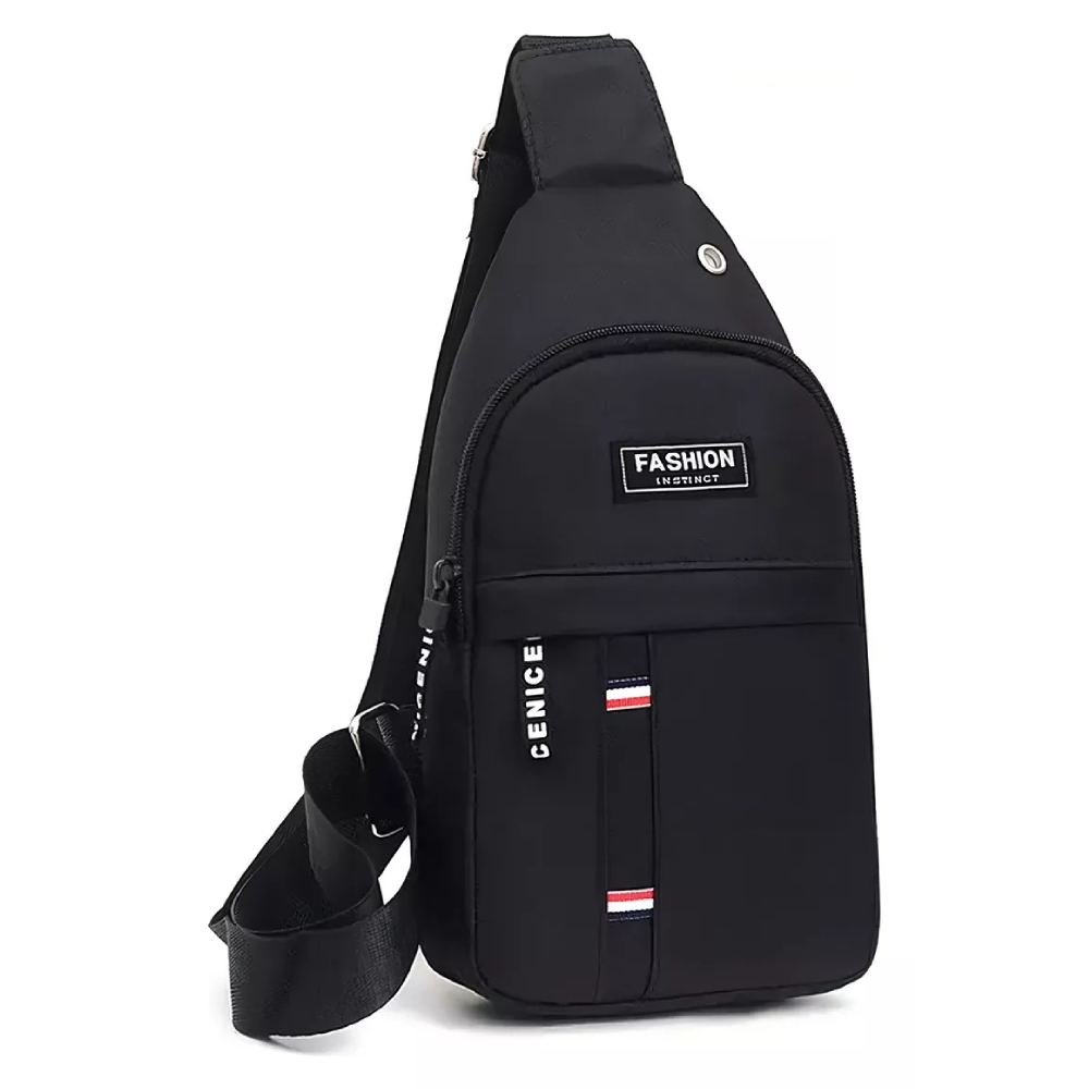 Mini Bolsa Mochila Transversal Fashion Instinct Alça Única let Celular Vários Bolsos Cinza - Smart
