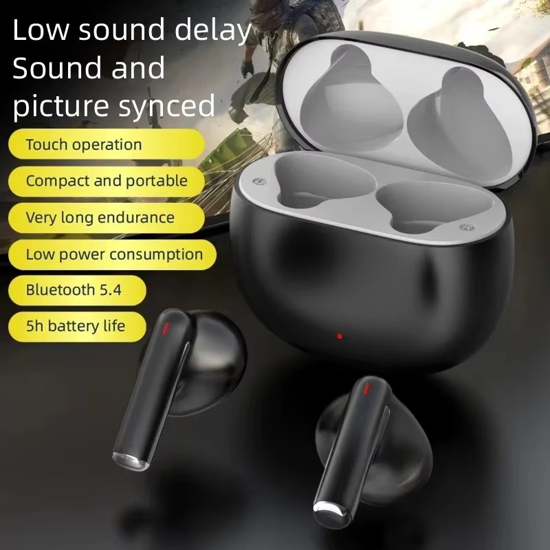 Saimili Mini Fones De Ouvido Intra-Auriculares Hd Bluetooth 5.4 Sem Fio Smart Touch Leves E Portáteis Para Treinamento E