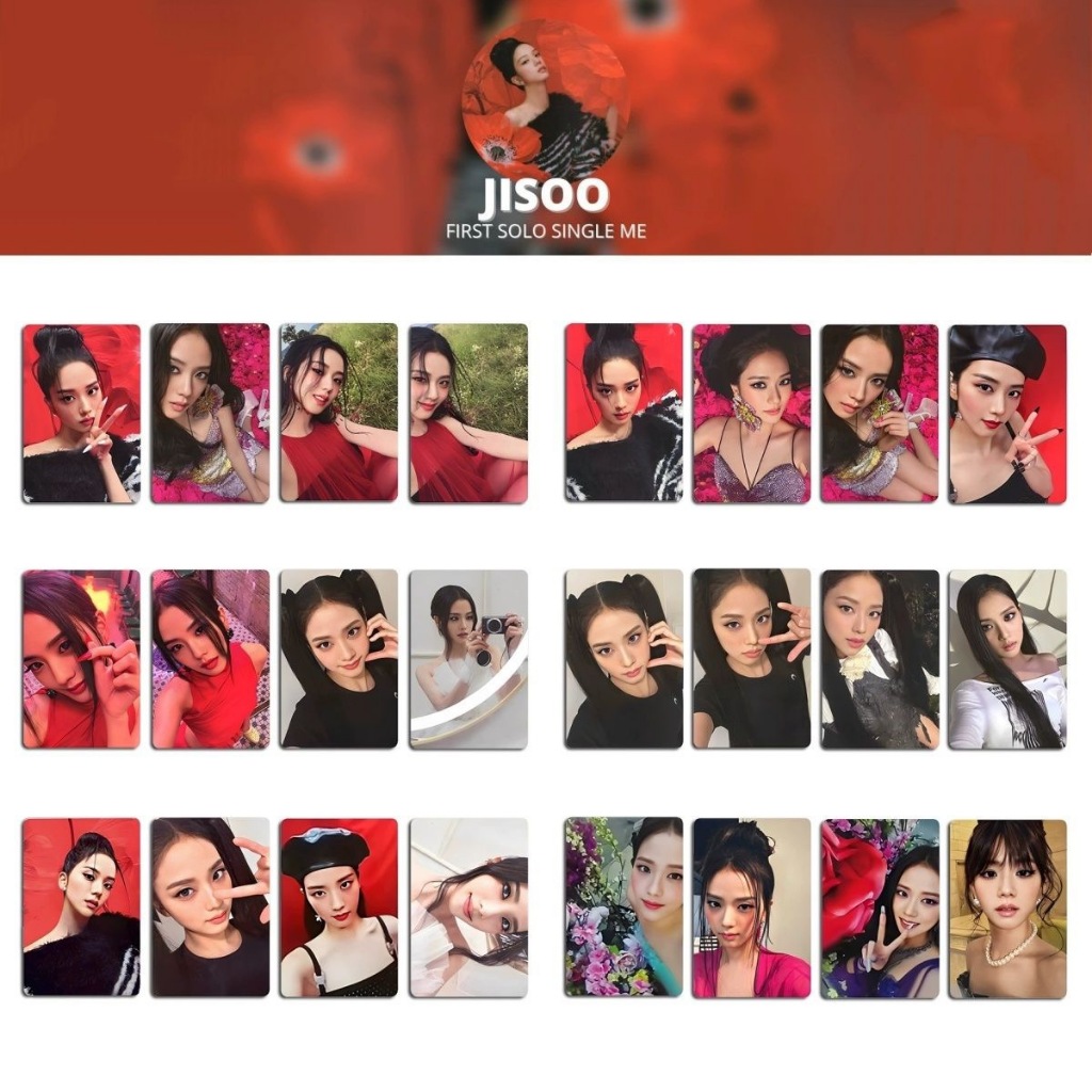 Álbum solo BLACKPINK Jisoo Kim ME À Prova D'água , mini Aleatório De 3 Polegadas Estilo Coreano . Pro  Photocard