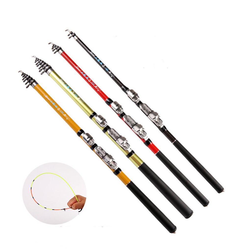 Telescópica Rocha Vara De Pesca Spinning fly Alimentador Carpa De Fibra De Carbono 3 M 2.7M 2.4M 2.1M 1.8 M1.5M Mini Viagem Molinete Assento