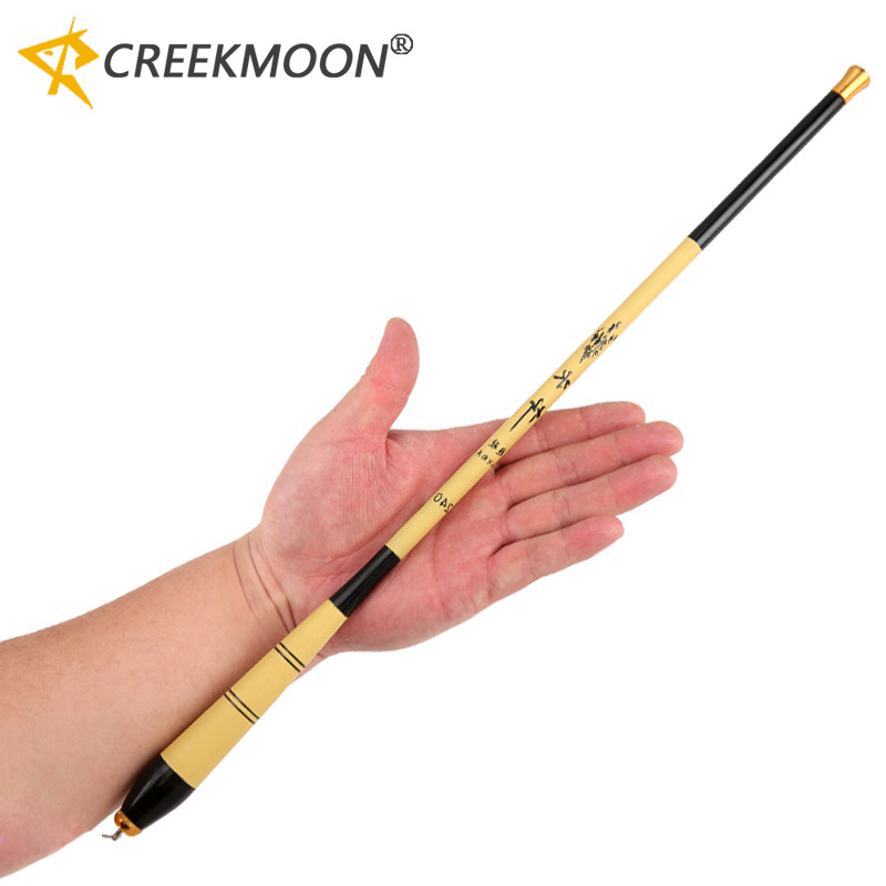 Ultraleve 1.5-6.3M 28MH Portátil Mini Vara De Pesca Telescópica De Fibra De Carbono Design Ergonômico Viagem Bolso Carpa
