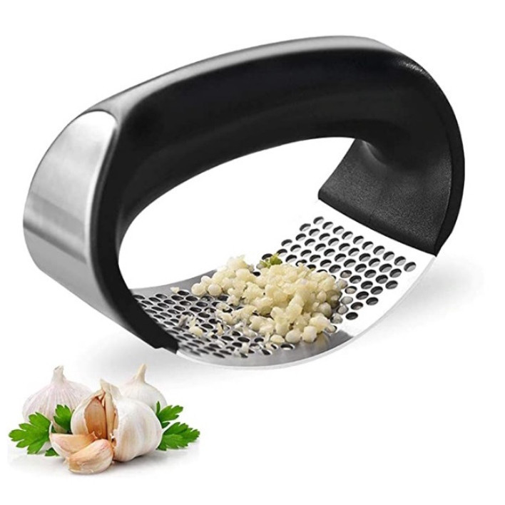 Espremedor Amassador Triturador De Alho Inox Manual Cozinha Garlic Press