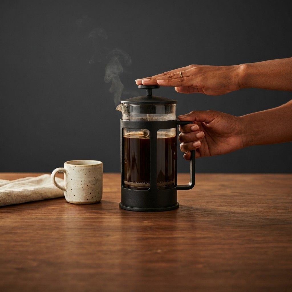 Prensa Francesa 600ml Cafeteira French Press Vidro para Café Chá Infusões com Filtro Manual