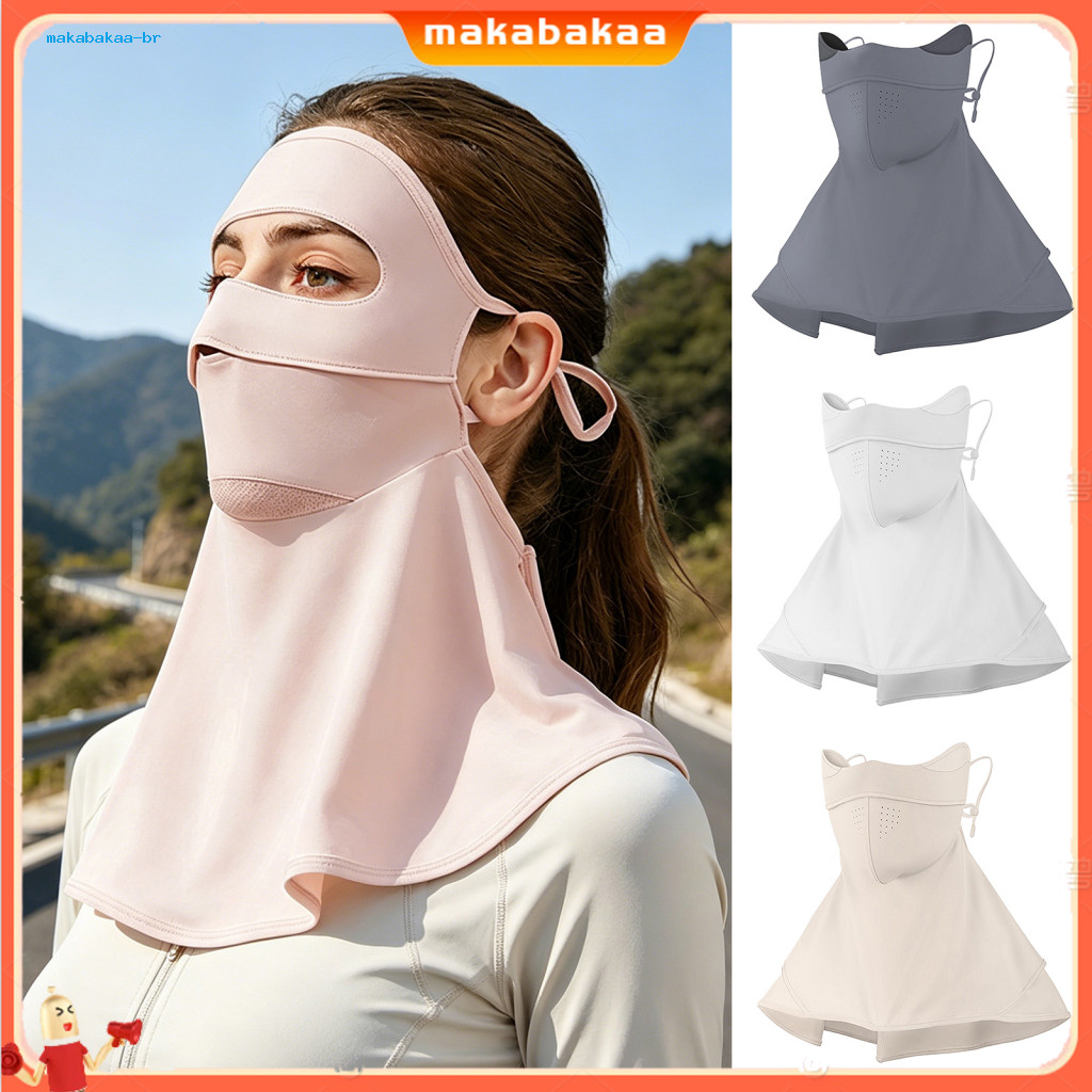 Sun Protection Face Guard with Quick-dry Ice Silk Fabric Breathable Mesh Cooling Full Coverage Neck Gaiter for Outdoor S
