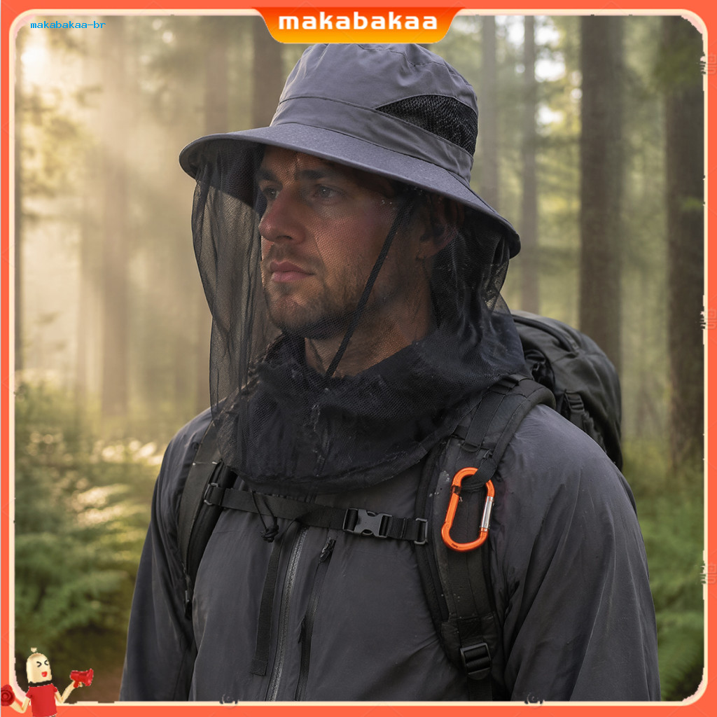 Sun Hat with Mosquito Net Full Face Protection Wide Brim Uv for Fishing Beekeeping Farming Outdoor Gardening Breathable