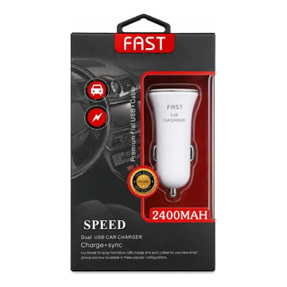 Carregador Veicular Fast Charge 3197 - Preto