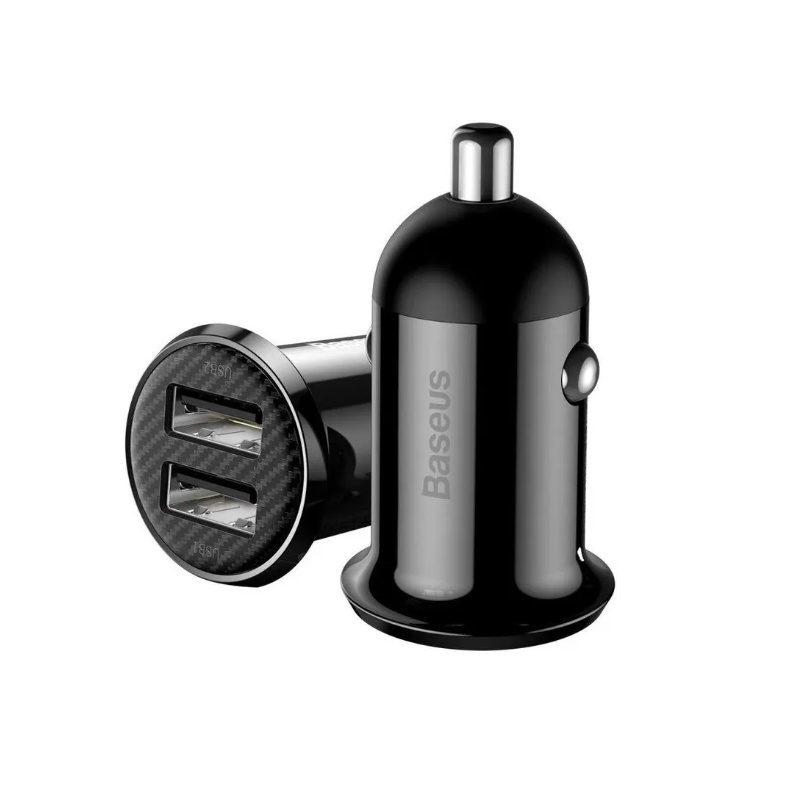 Carregador Veicular Para Carro Carregamento Fast 2usb 4,8a