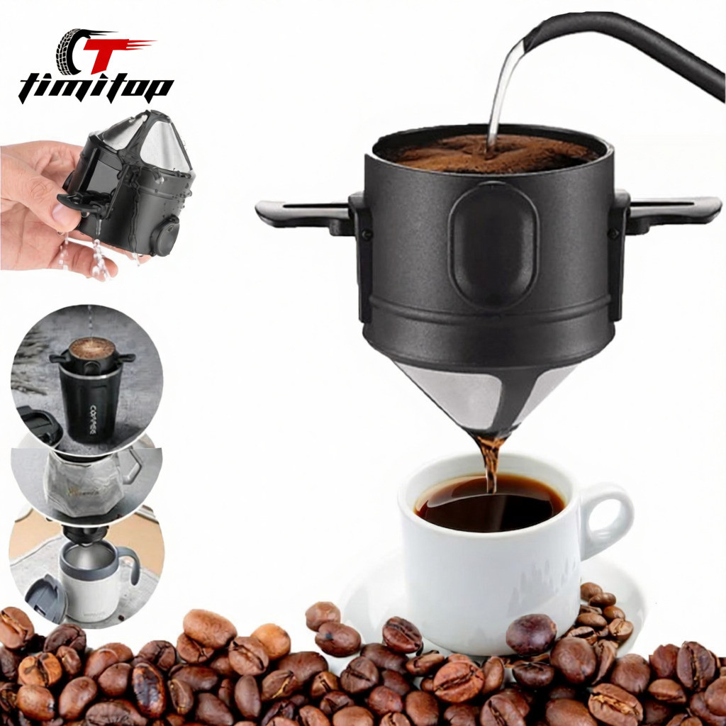 Mini Coffee Filter Tea Coffee Strainer Reusable Portable Stainless Steel