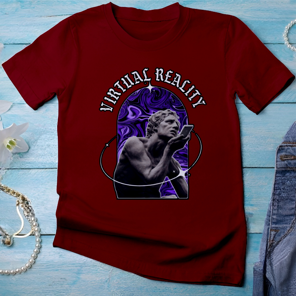 Camiseta Virtual Reality 100% Algodão Streetwear