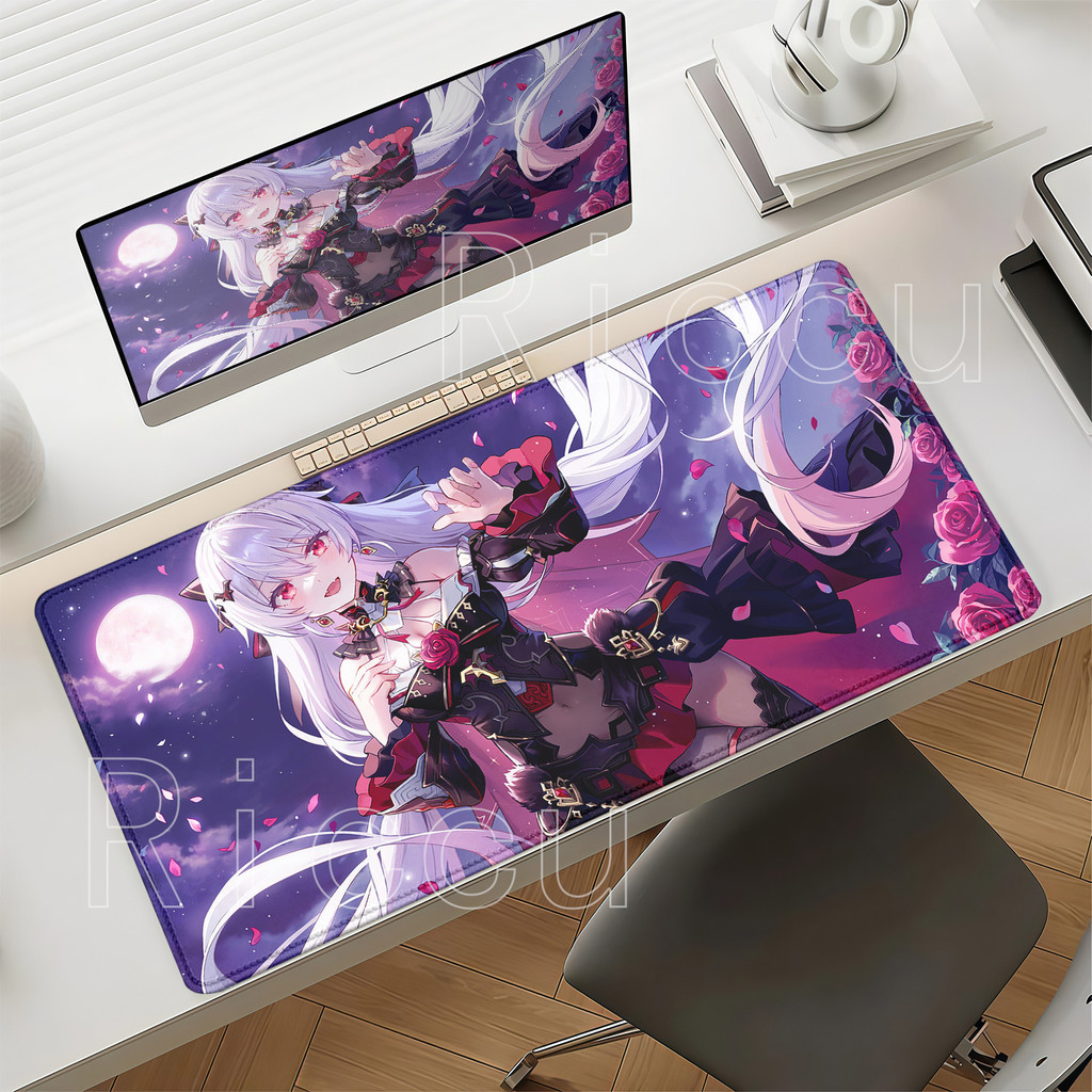 Anime Kawaii Menina Honkai Impacto 3rd Grande Impressão HD Mousepad PC Acessórios De Escritório Mouse Pad Teclado Do Com