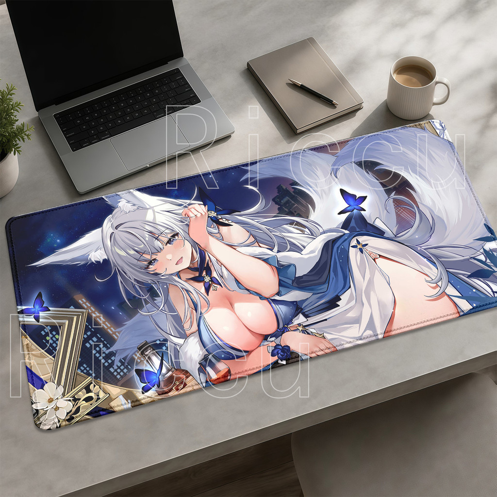 Shinano Musashi Azur Lane Anime Kawaii Menina Mouse Pad Impressão HD Jogos Escritórios Overlock Mousepad Borracha Antide