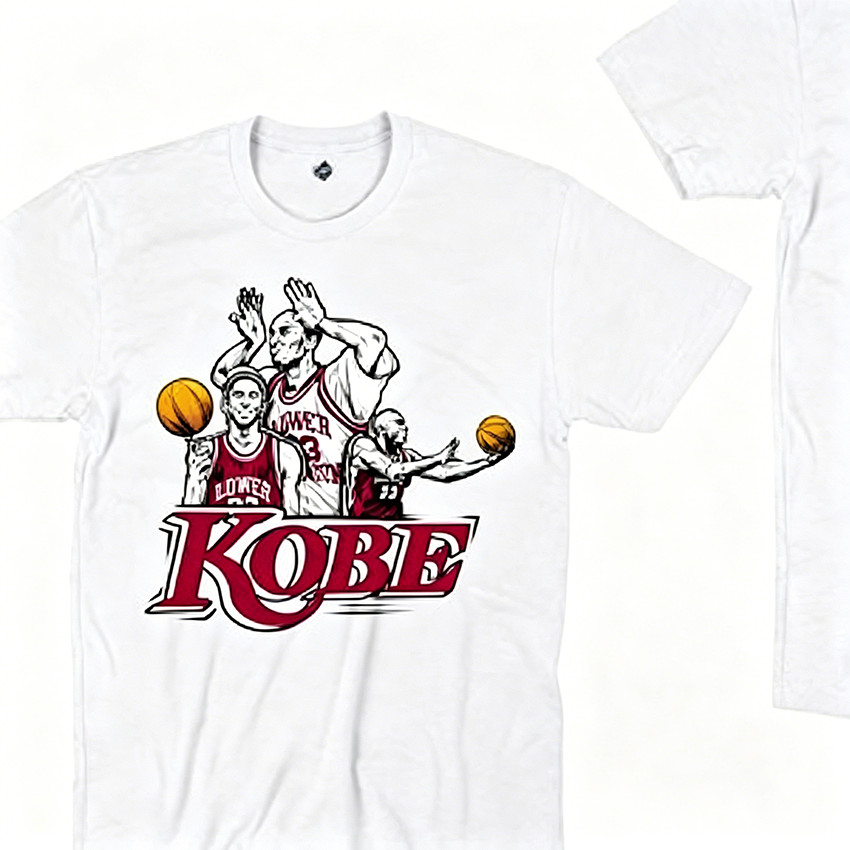 Camiseta Masculina Feminina Oversized Estampa Kobe Bryant Lower Merion Streetwear, Camiseta de Basquete Vintage Casual