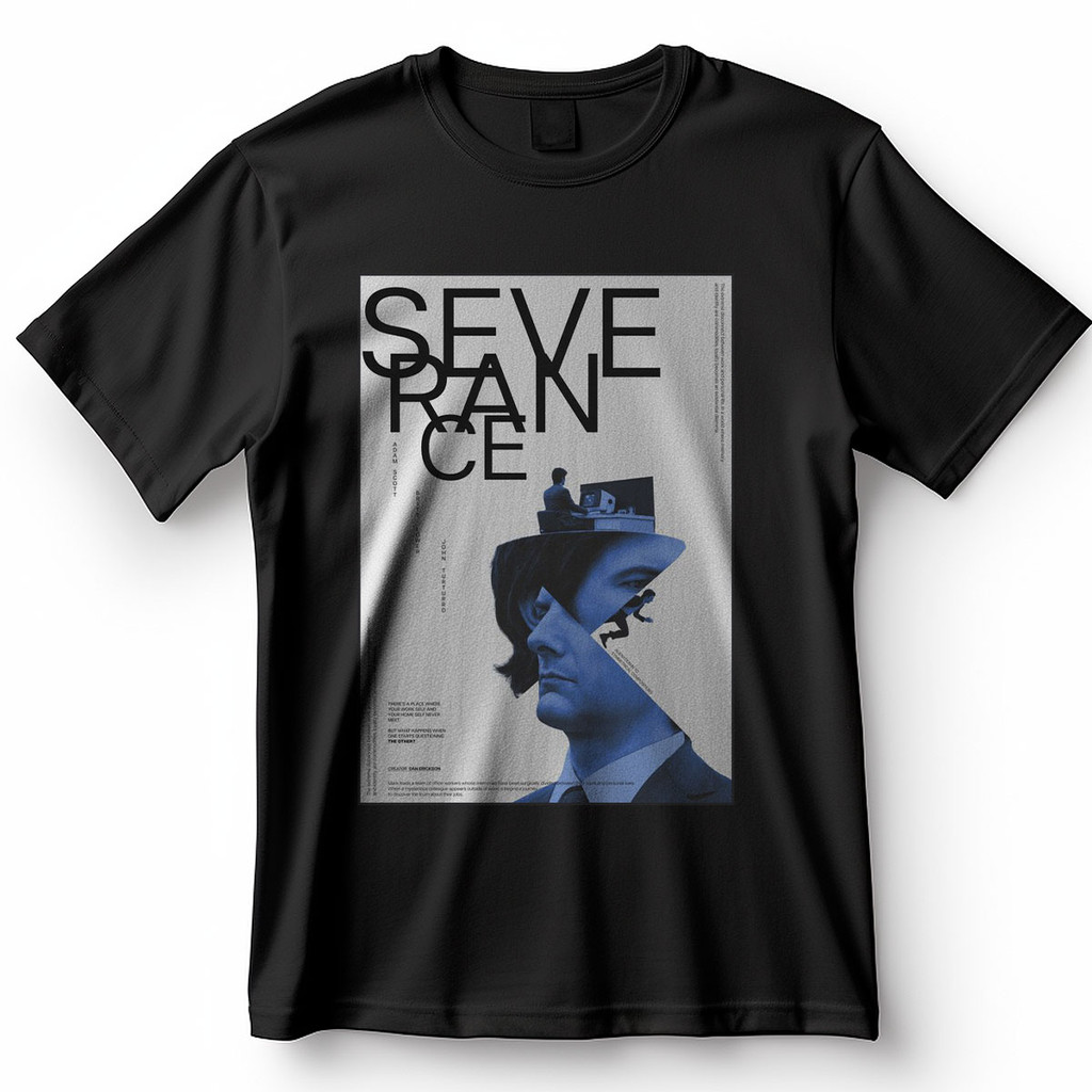 Camiseta Severance Adam Scott John Turturro Britt Lower Série Blusa Camisa 100% Algodão