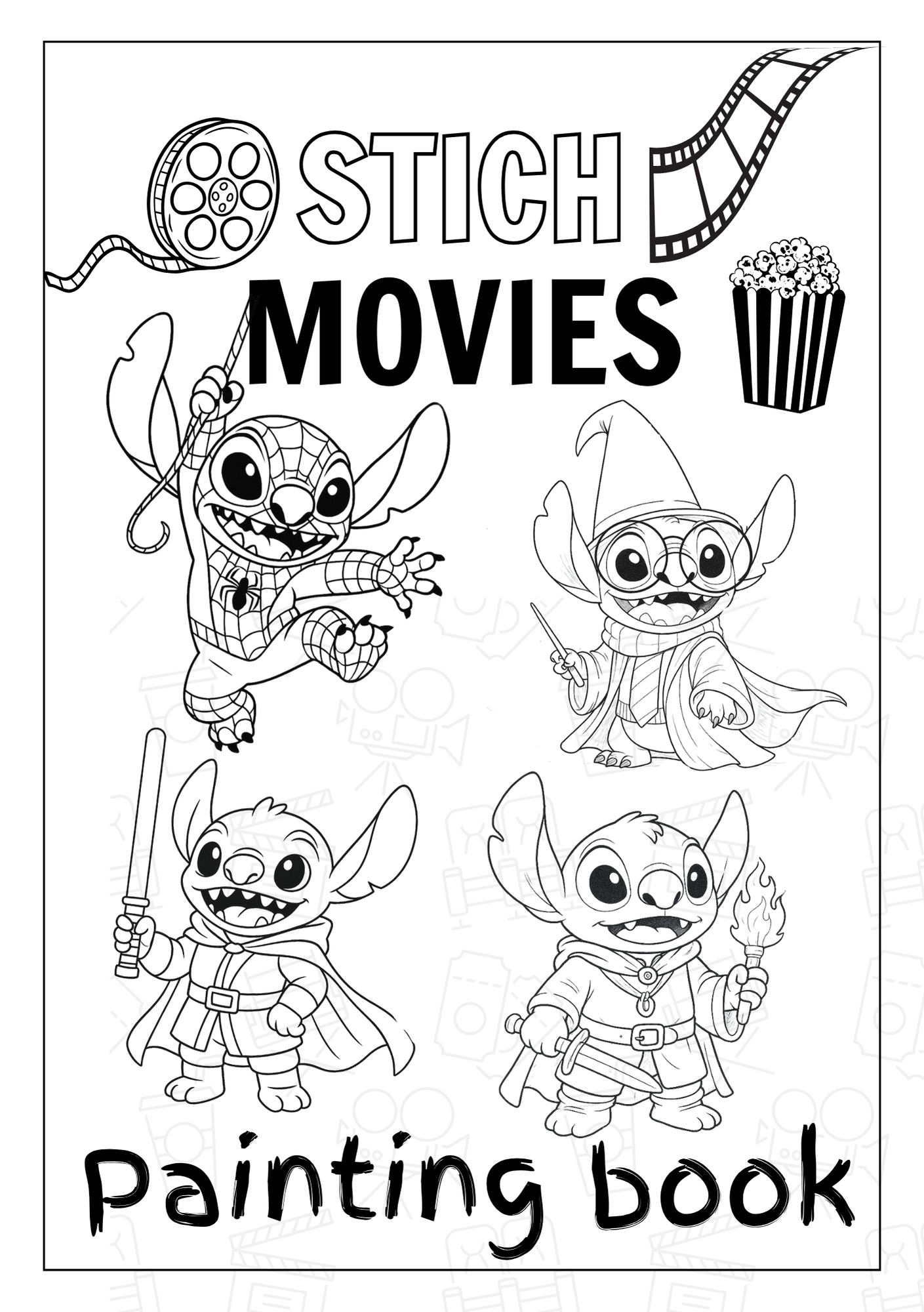 STITCH MOVIES - PAINTING BOOK