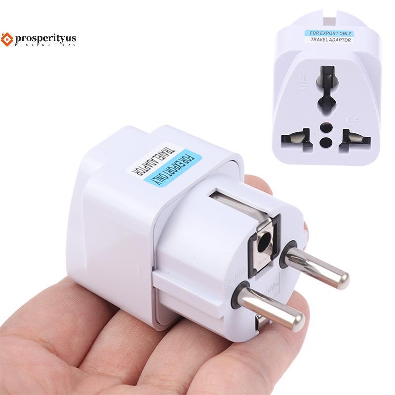 [PPTS] Multifuncional Universal AU UK US Para Ue Electric Soet Tipo E/F França Espanha Plugue Adaptador De Viagem Tomada