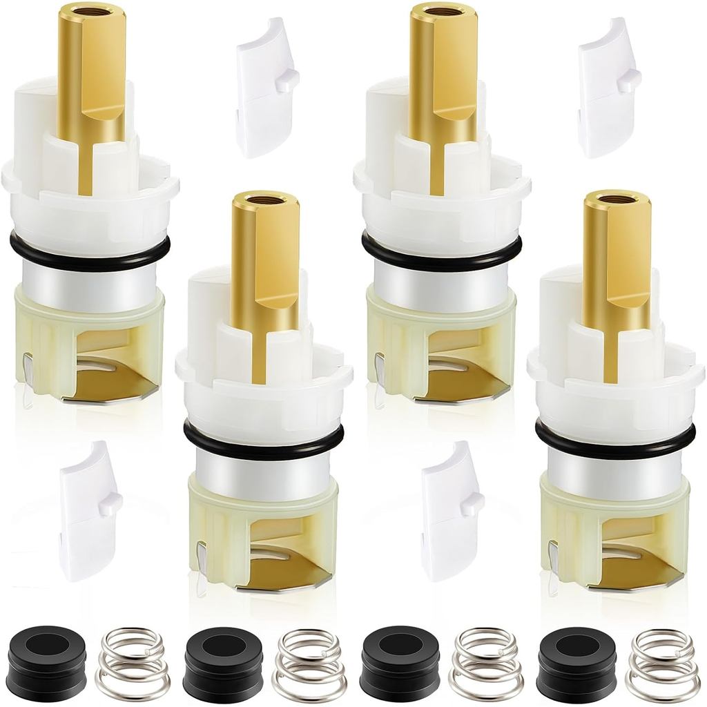 Honoson 4 Pack RP25513 Faucet Stem Replacement for Faucet Repair Kit with RP24096 Cartridge RP4993 Seat and Spring for C