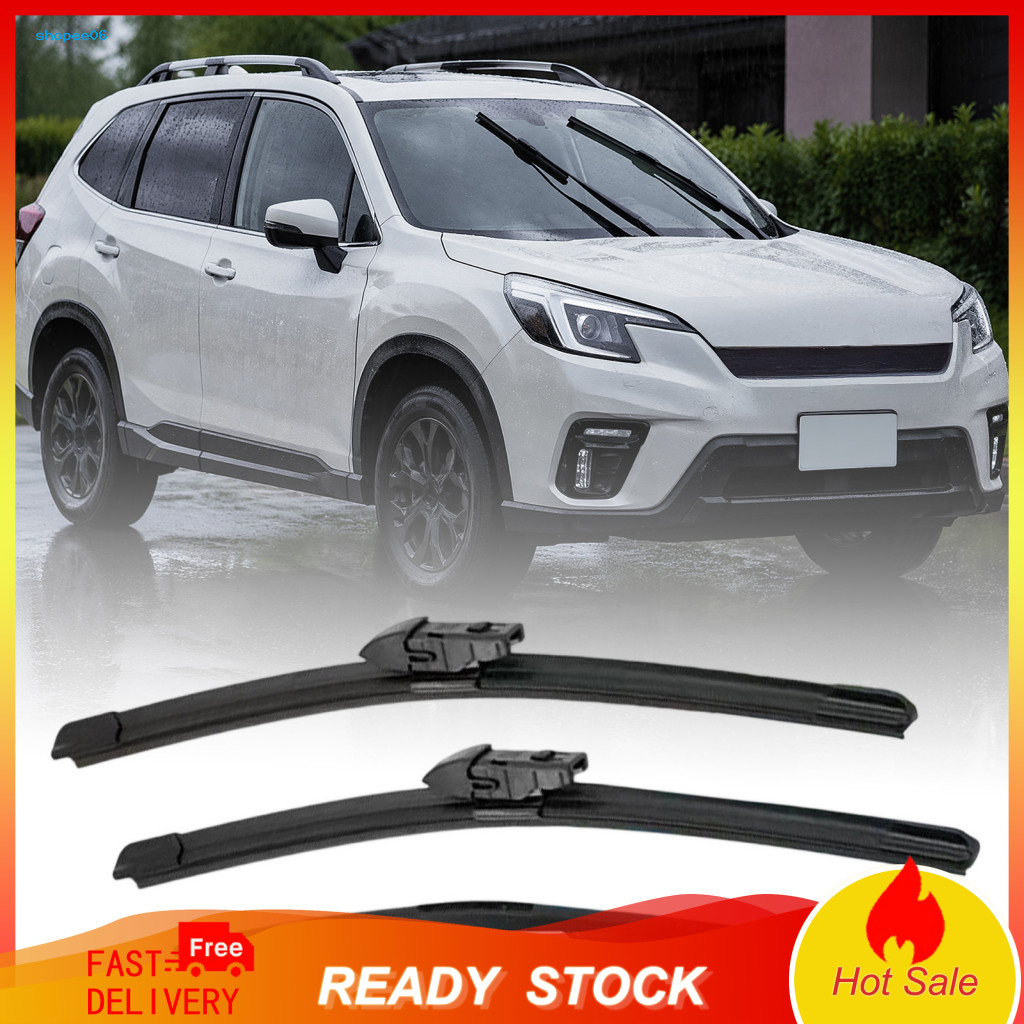 Weather Car Wiper Set Silent Natural Rubber Wipers 3pcs Beam Blades for Subaru Forester Sk 2018-2024 261614 Front Rear R