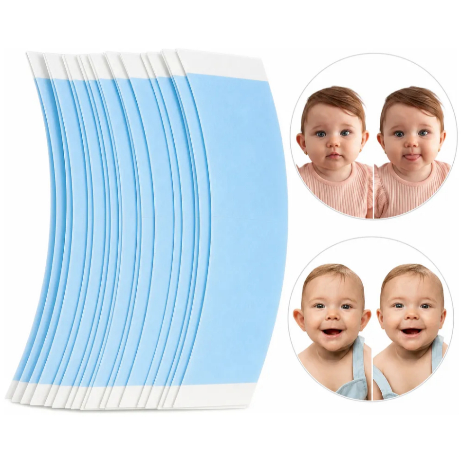 Kit 72 Adesivo De Correção Invisível Para Orelhas De Abano Adulto Bebe - Fixação Extra Forte e Discreta